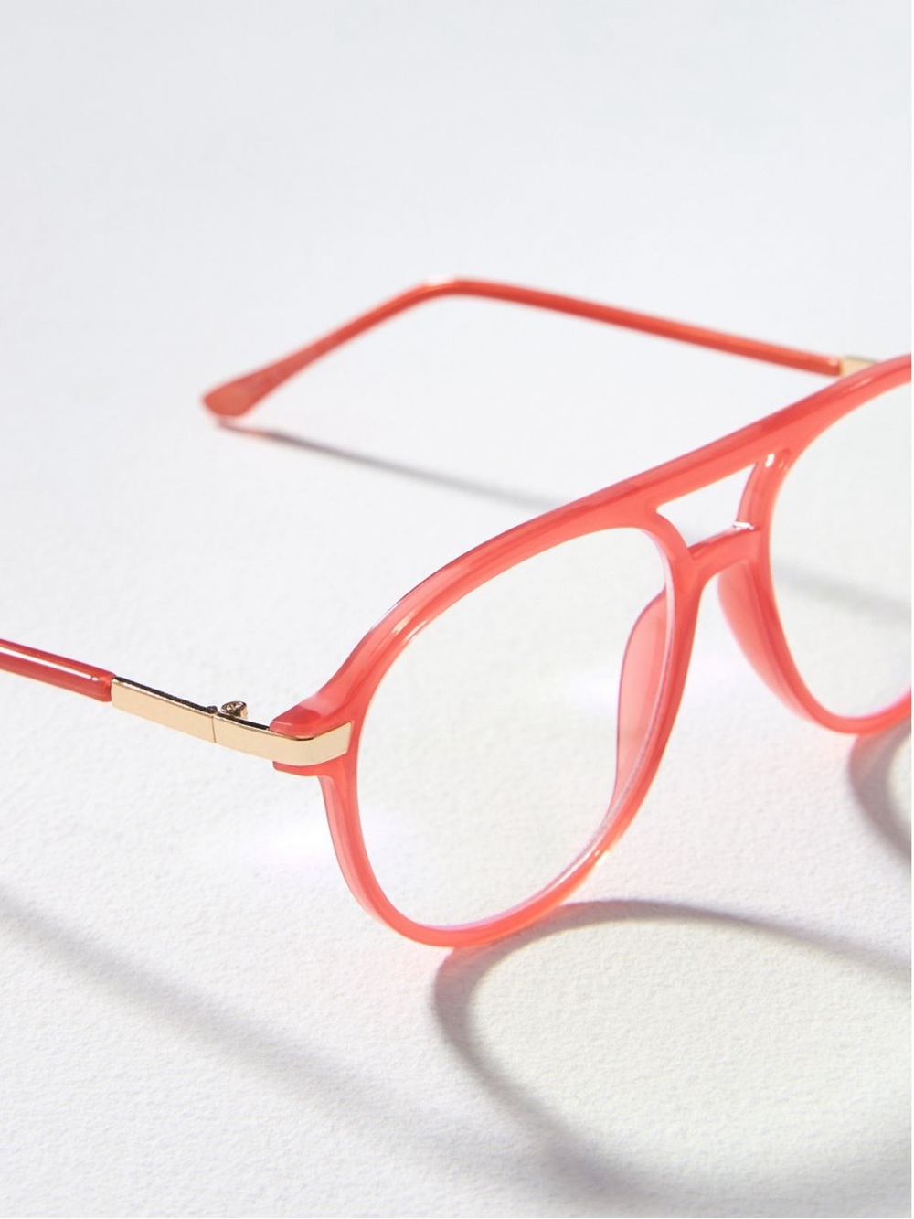Anthropologie I-SEA Aviator Readers - Bright Orange Reading Glasses +2.0 - Picture 5 of 11